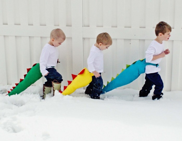 DIY Dino Tail Tutorial - Andrea's Notebook Make a Dinosaur Tail