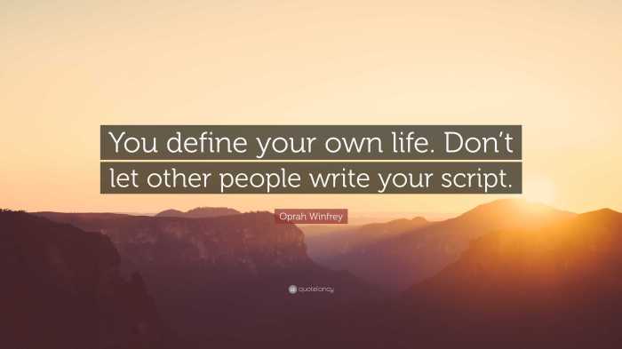 Write About Your Own Life