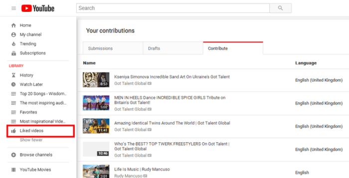 How to View Your Liked Videos in YouTube: 10 Steps (with Pictures) View Your Liked Videos in YouTube