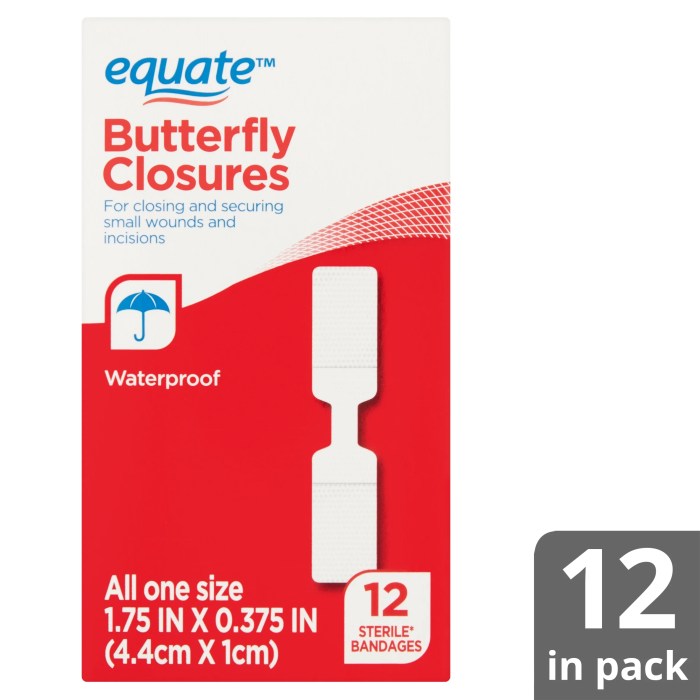 How to use a butterfly bandage Apply a Butterfly Bandage