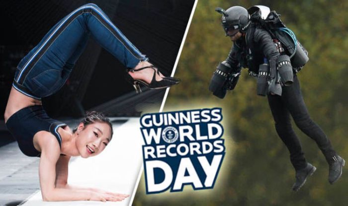 Guinness World Records Day: Global records SMASHED including jet suit ... Jack white to record and release worlds fastest release record in single day