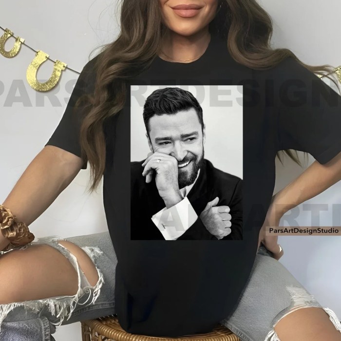 Justin timberlake made branded merch for every song on man of the woods