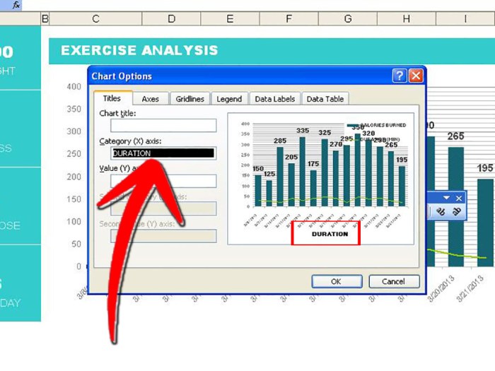 Label Axes in Excel