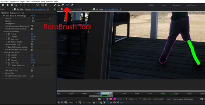 How To Convert A RotoBrush Selection To A Keyframed Mask In After ... Use the Roto Brush in Adobe AE