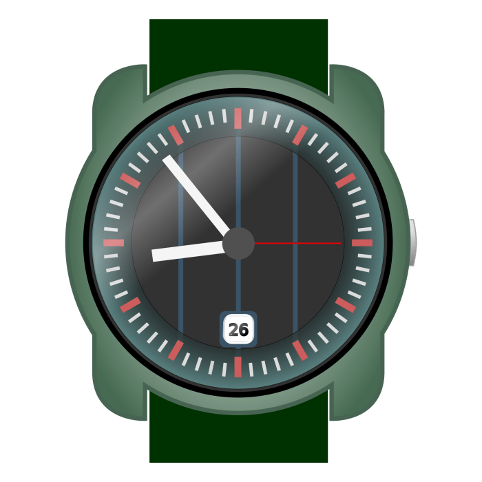 Clipart - Analog wrist-watch Watch the national on the mindy project