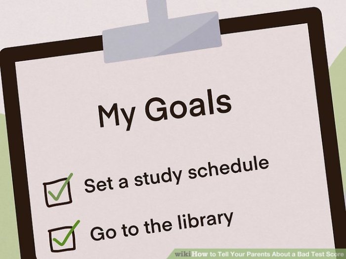 How to Tell Your Parents About a Bad Test Score: 15 Steps Tell Your Parents About a Bad Test Score