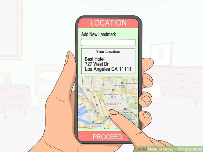 Order Food to a Hotel
