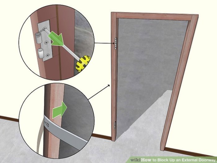 Block Up an External Doorway A Comprehensive Guide