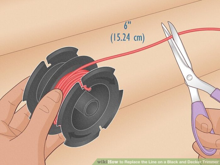 Replacing Black and Decker Trimmer Line
