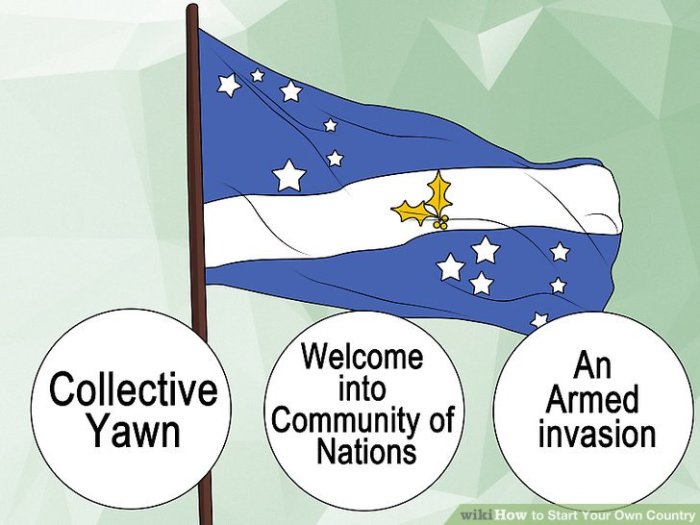 How to Start Your Own Country: 15 Steps (with Pictures) - wikiHow Start Your Own Country