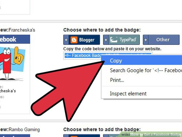 How to Get a Facebook Badge: 7 Steps (with Pictures) - wikiHow Get a Facebook Badge