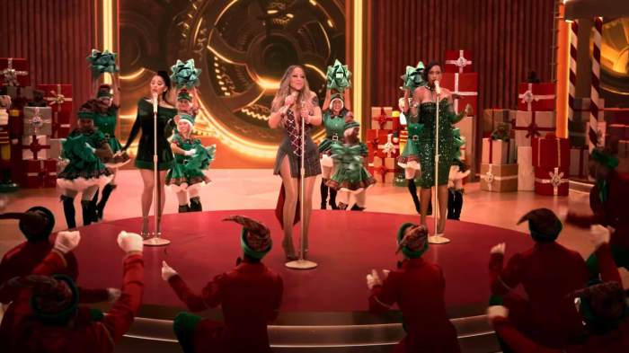 Mariah carey ariana grande and jennifer hudson share new oh santa listen