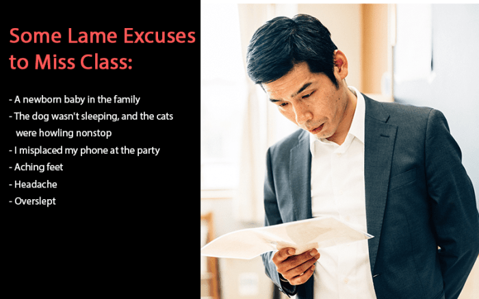 Excuses to Miss Class
