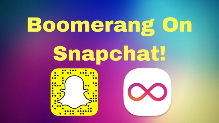 Do a Boomerang on Snapchat