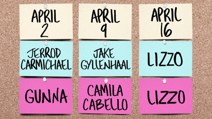 Lizzo, Cabello, Gunna SNL Musical Guests!