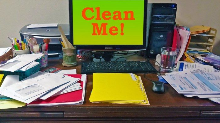 Messy Desk - Clean Me! Free Stock Photo - Public Domain Pictures Clean an RV Hot Water Tank