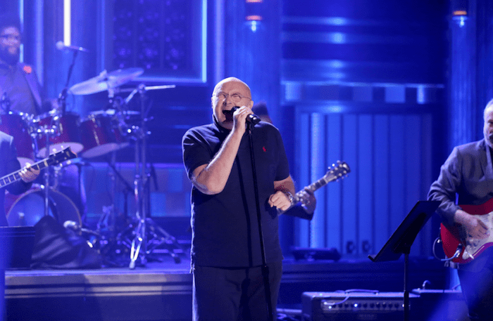 Watch: Phil Collins Performs 'In the Air Tonight' with The Roots on ... Watch phil collins and the roots do in the air tonight on fallon