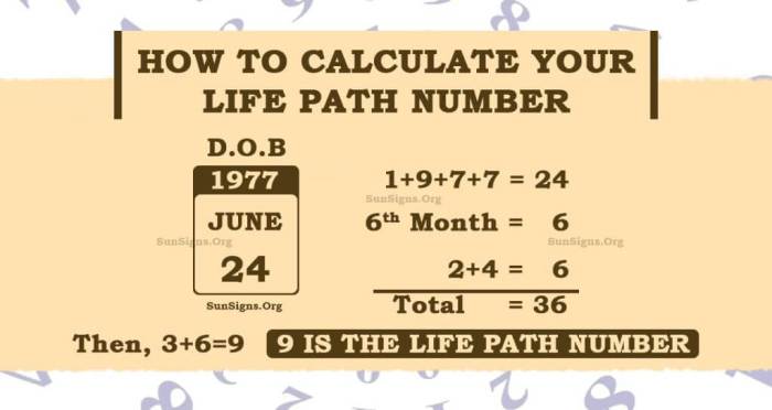 Calculate Life Path Number