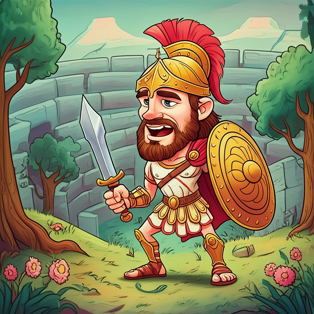 Achilles and the Labyrinth of Arcadia: A Journey Through Myth and Memory