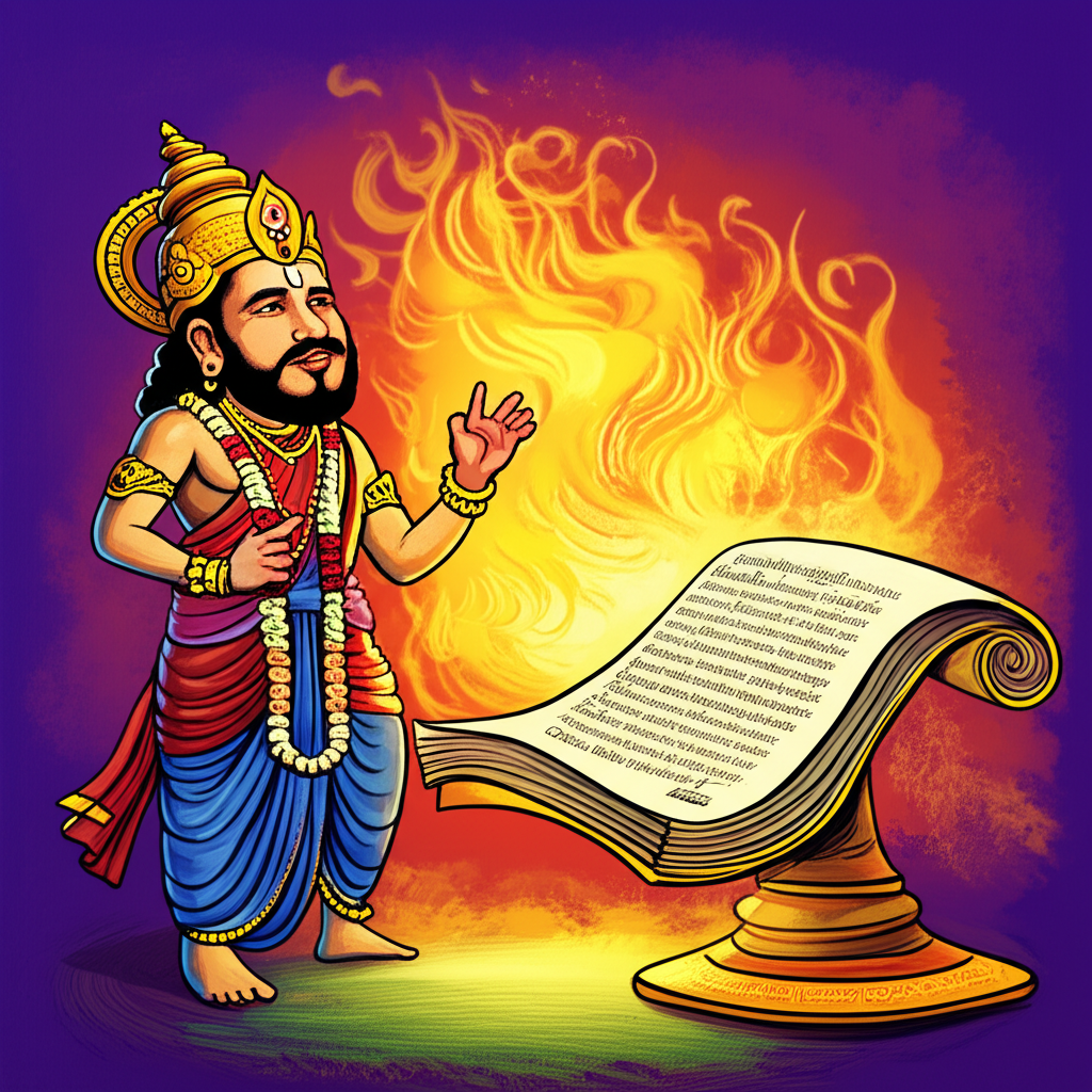 Agni and the Trial of Gita Discourse: A Mythological Narrative