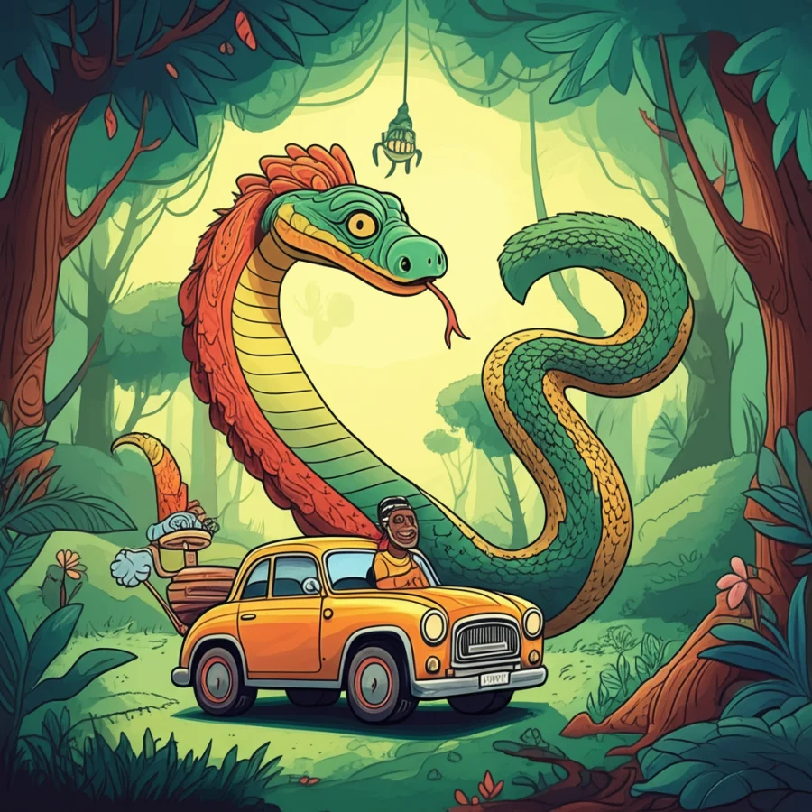 Aido-Hwedo and the Forest of Shadows: An Ancient Tale of Cosmic Balance