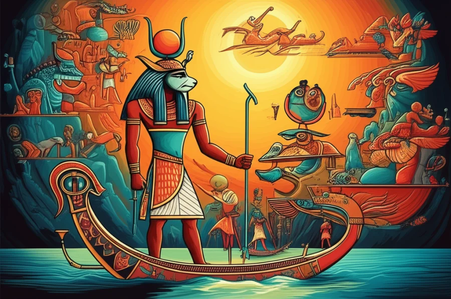 Amun and the Journey of Sun’s Night Journey: A Tapestry of Ancient Egyptian Imagination