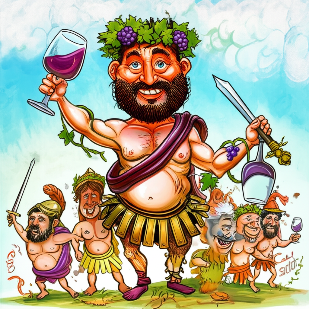 Bacchus and the War of Saturnalia: A Mythological Narrative