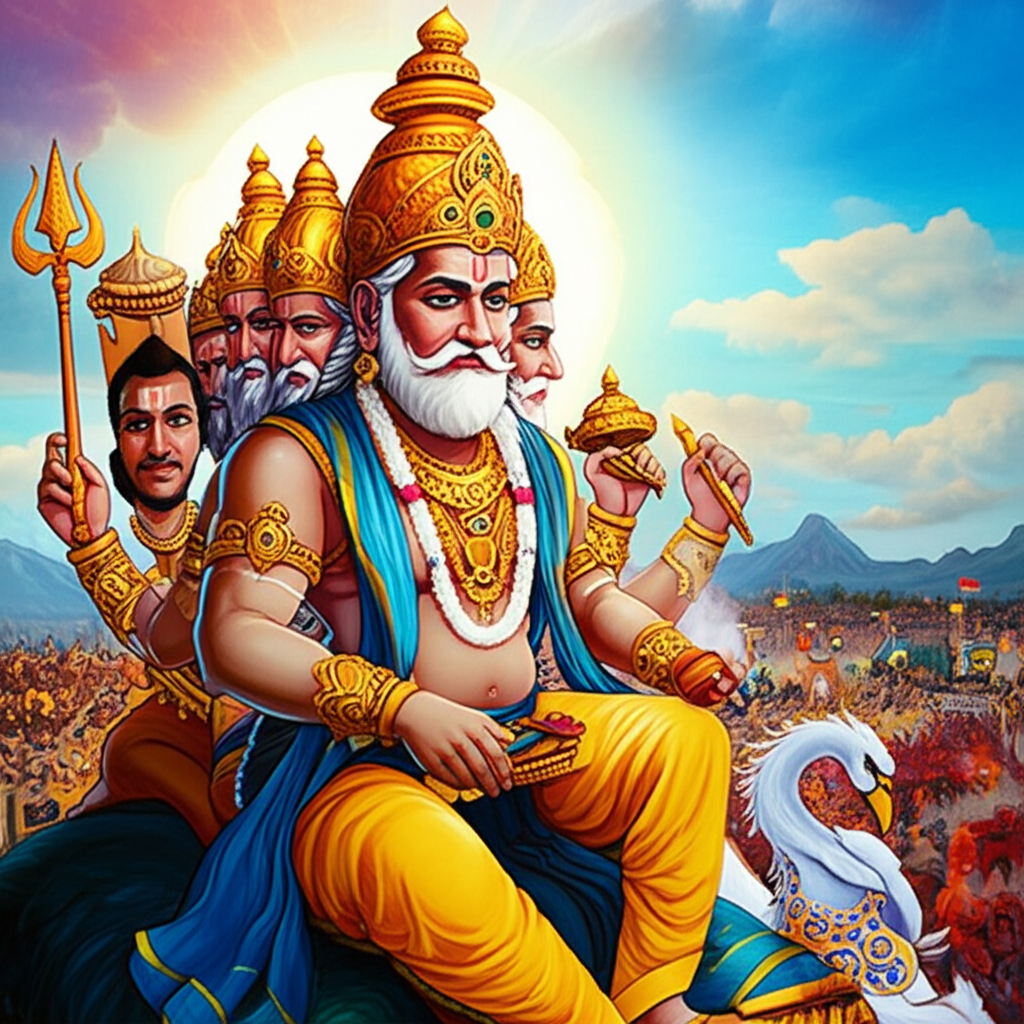 Brahma and the War of Kurukshetra: A Mythological Narrative