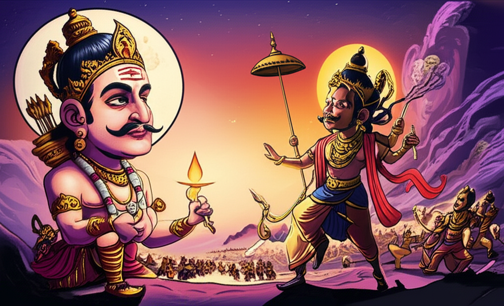 Chandra and the Silent Witness of the Ramayana War