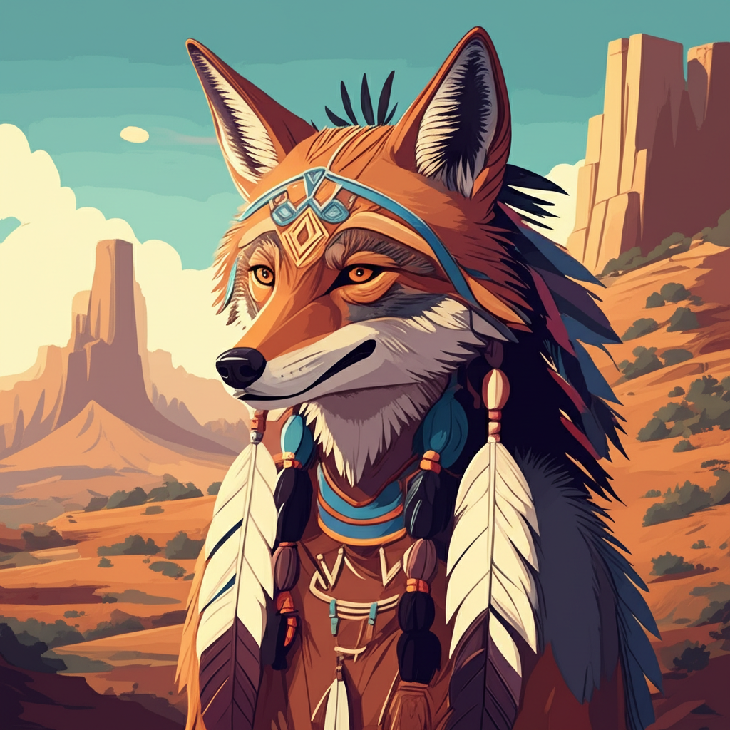 Echoes of Coyote (Trickster) – Skinwalker (Navajo) – Pueblo Mesa