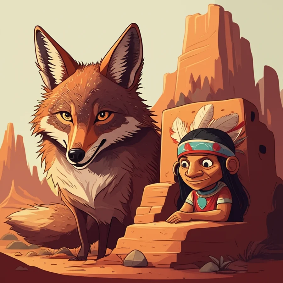 Echoes of Coyote, Whispers of Pukwudgie, and the Silent Watch of the Pueblo Mesa