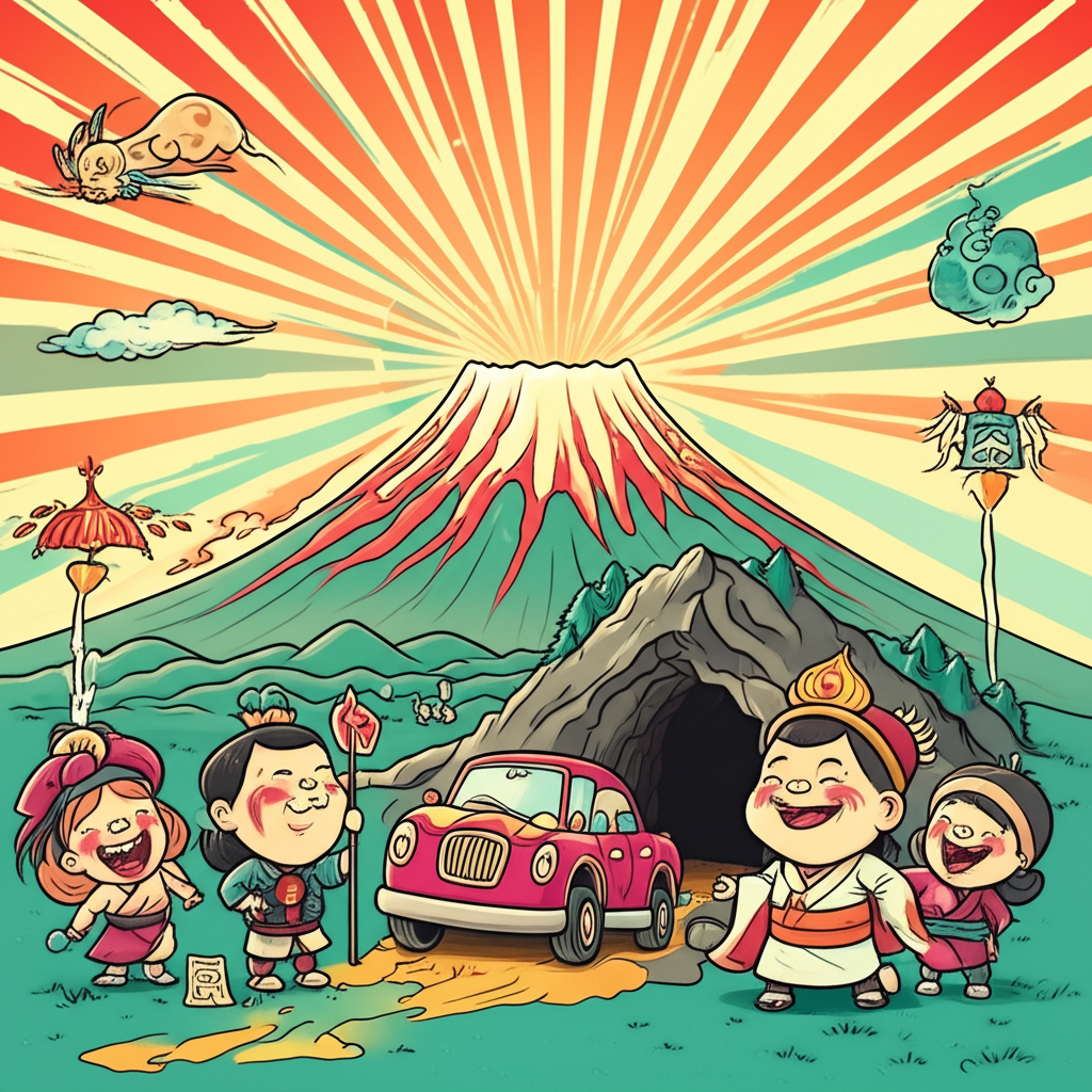 Echoes of Light and Shadow: Amaterasu’s Cave, A Tale from Ancient Japan