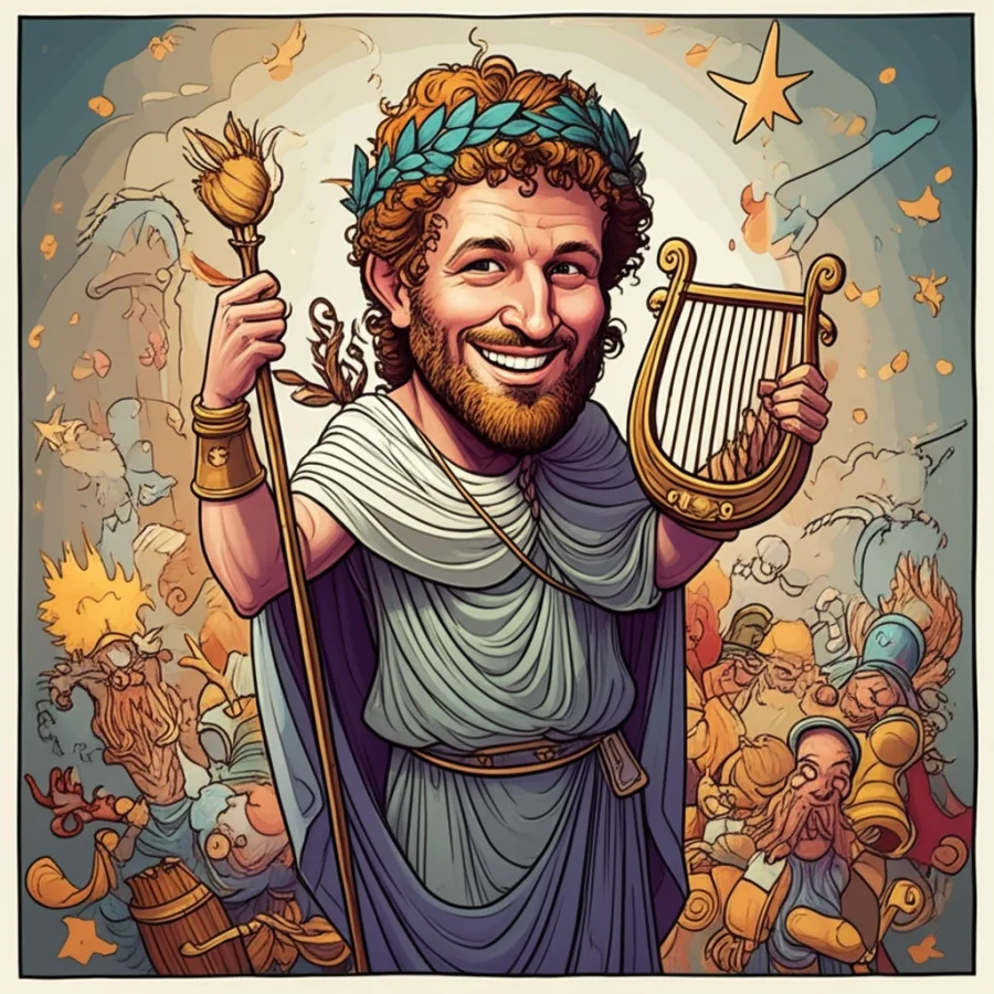 Echoes of Olympus: Apollo and the Mythical Journey of Saturnalia