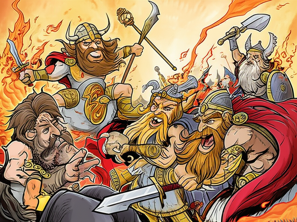 Echoes of the First Fire: The Aesir-Vanir War and the Birth of Muspelheim