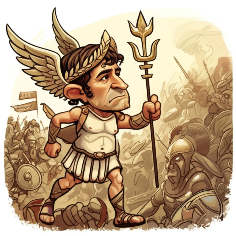 Hermes and the Whispers of Troy: A Tale from Ancient Greece