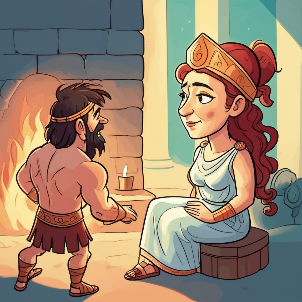 Hestia and the War of Labors of Heracles: A Mythological Narrative