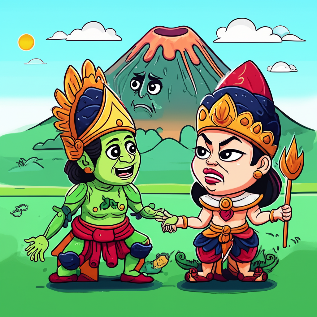 Of Mists and Morals: Ande-Ande Lumut and the Curse of Gunung Tangkuban Perahu