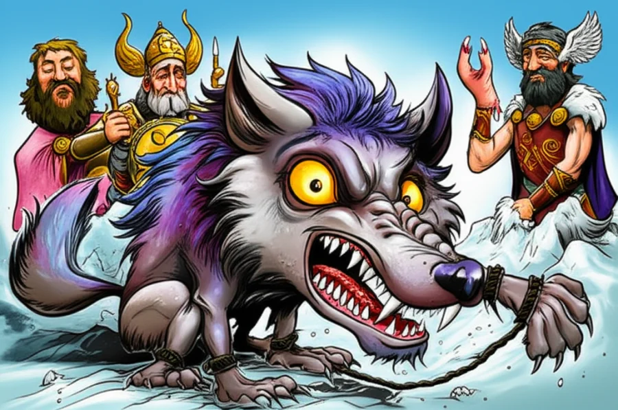 Of course. Here is a detailed, narrative-style article about the Binding of Fenrir, structured according to your requirements.
