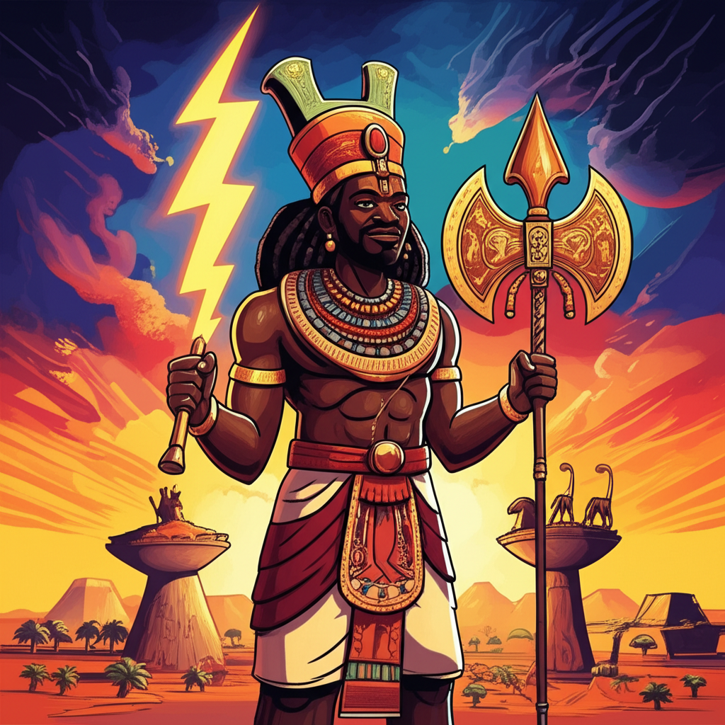 Shango’s Thunder Tales: Echoes from the Nile Valley