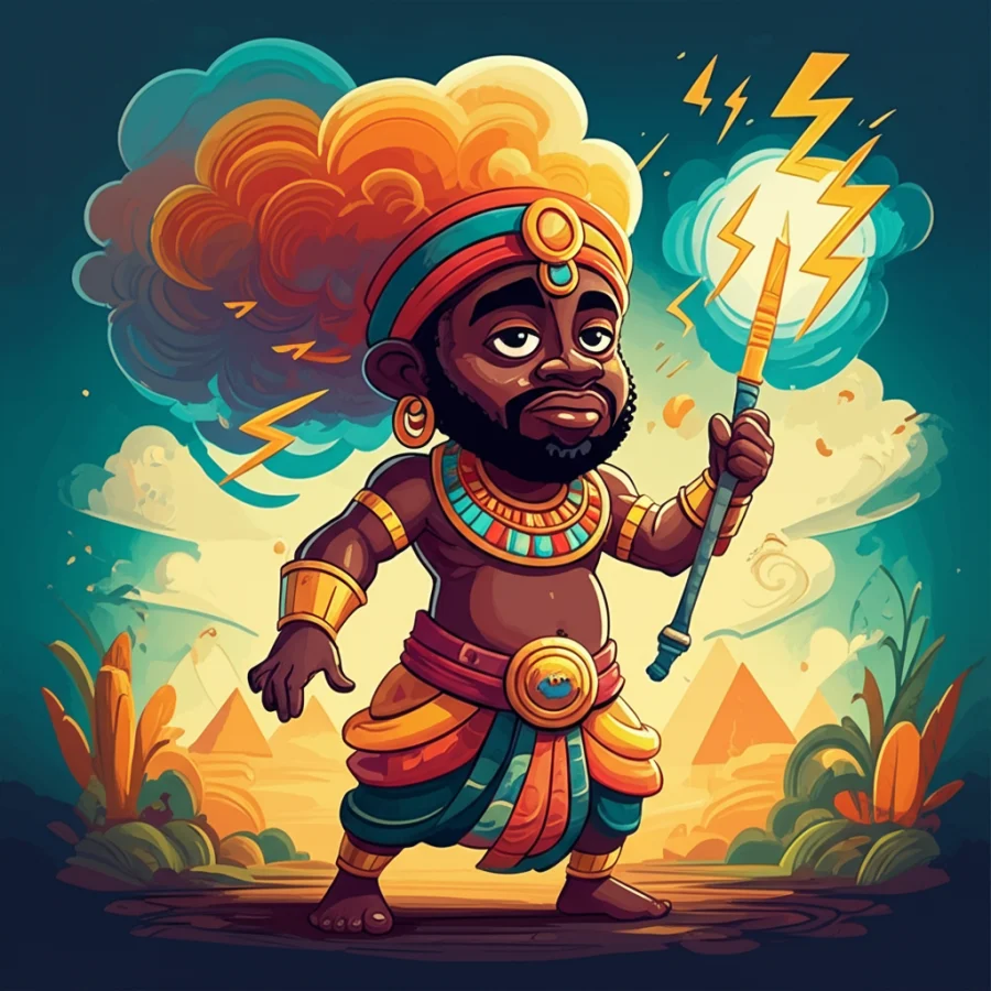 Shango’s Thunder Tales: Echoes of the Nile Valley’s Imagination