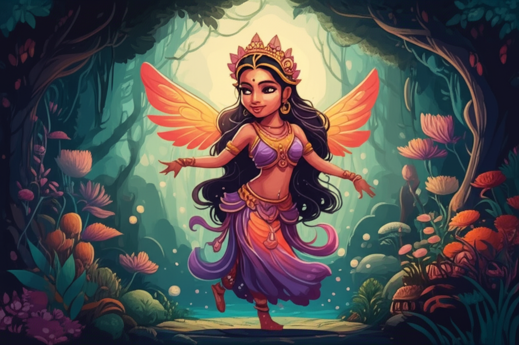 The Apsara and the Forest of Shadows: A Tale from Ancient Lands
