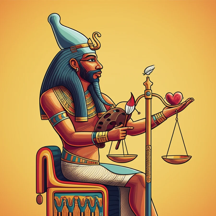 The Architect of Creation and the Echo of Judgment: Ptah and the War of the Weighing of the Heart