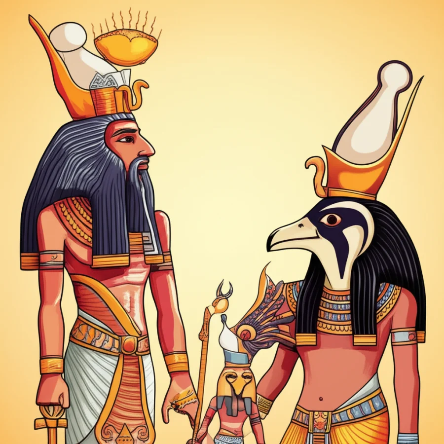 The Celestial Struggle: Ra and the Contendings of Horus and Set
