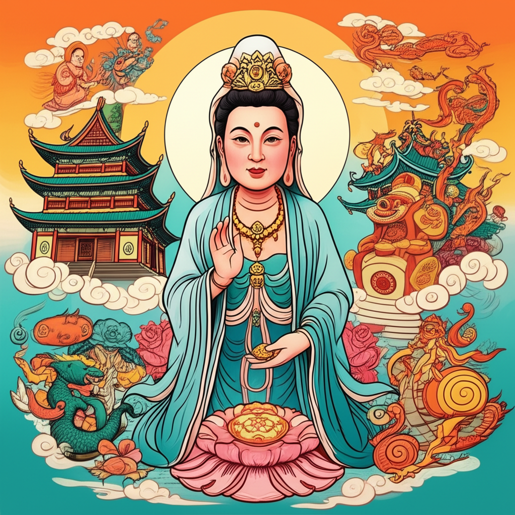 The Chronicle of Guanyin and the Sacred Temple: A Tapestry of Ancient Beliefs