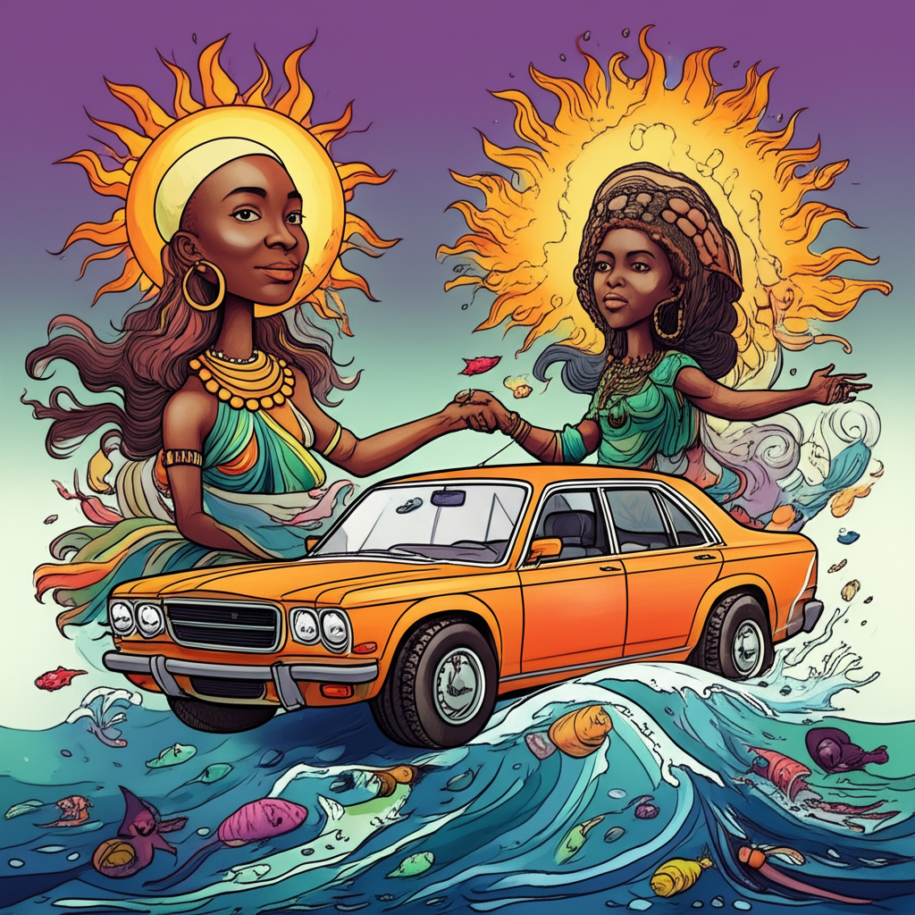 The Chronicle of Mawu-Lisa and the Eternal Sea: A Tale from the Dahomey Pantheon