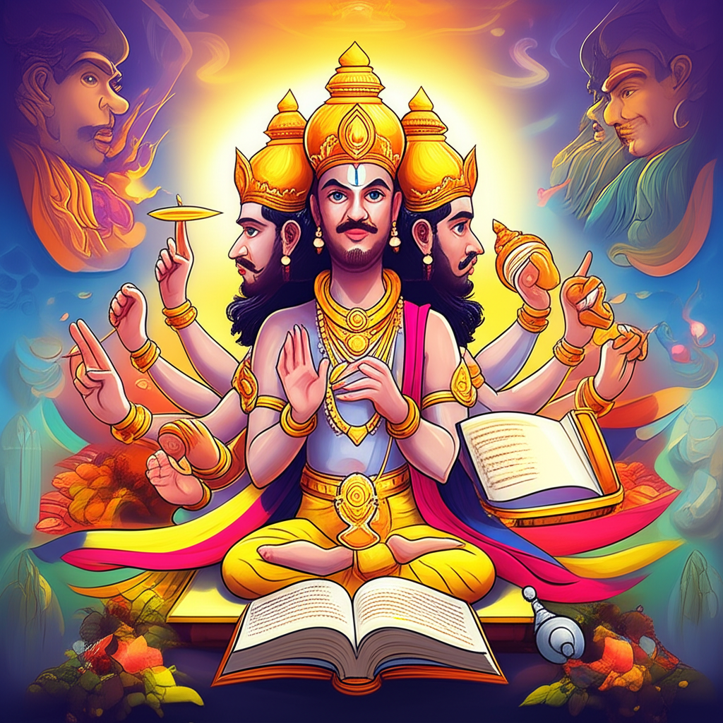 The Cosmic Weaver and the Whispers of Dharma: Brahma and the Oath of Gita Discourse