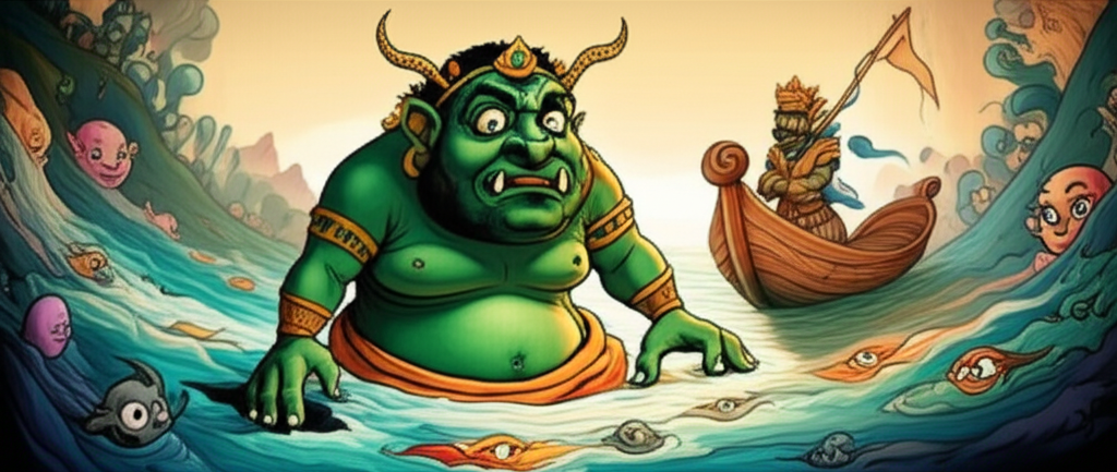 The Emerald Guardian and the Whispering Current: A Tale from the Archipelago