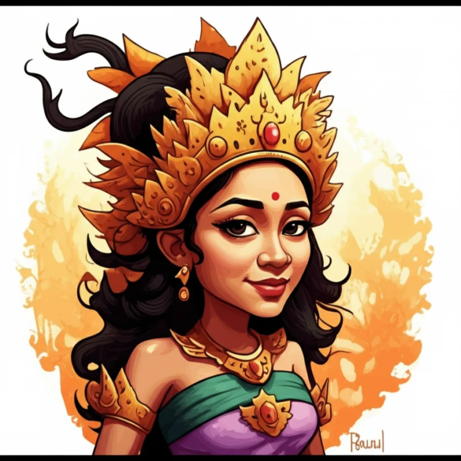 The Emerald Veil and the Crown of Bali: A Mythical Narrative of Dewi Sri