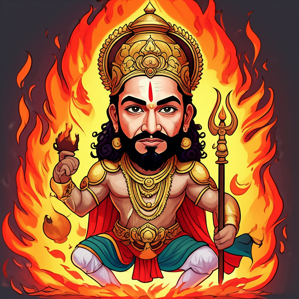 The Fiery Herald of Kurukshetra: Agni and the Mahabharata’s Echoes