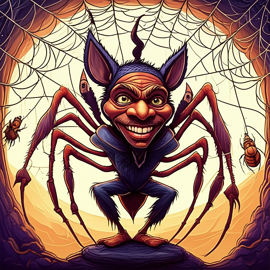 The Gossamer Threads of Wisdom: Anansi and the Journey of His Web of Stories